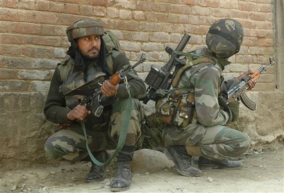 Indian Army-Units in an Ant-Terrorist encounter in Kashmir 