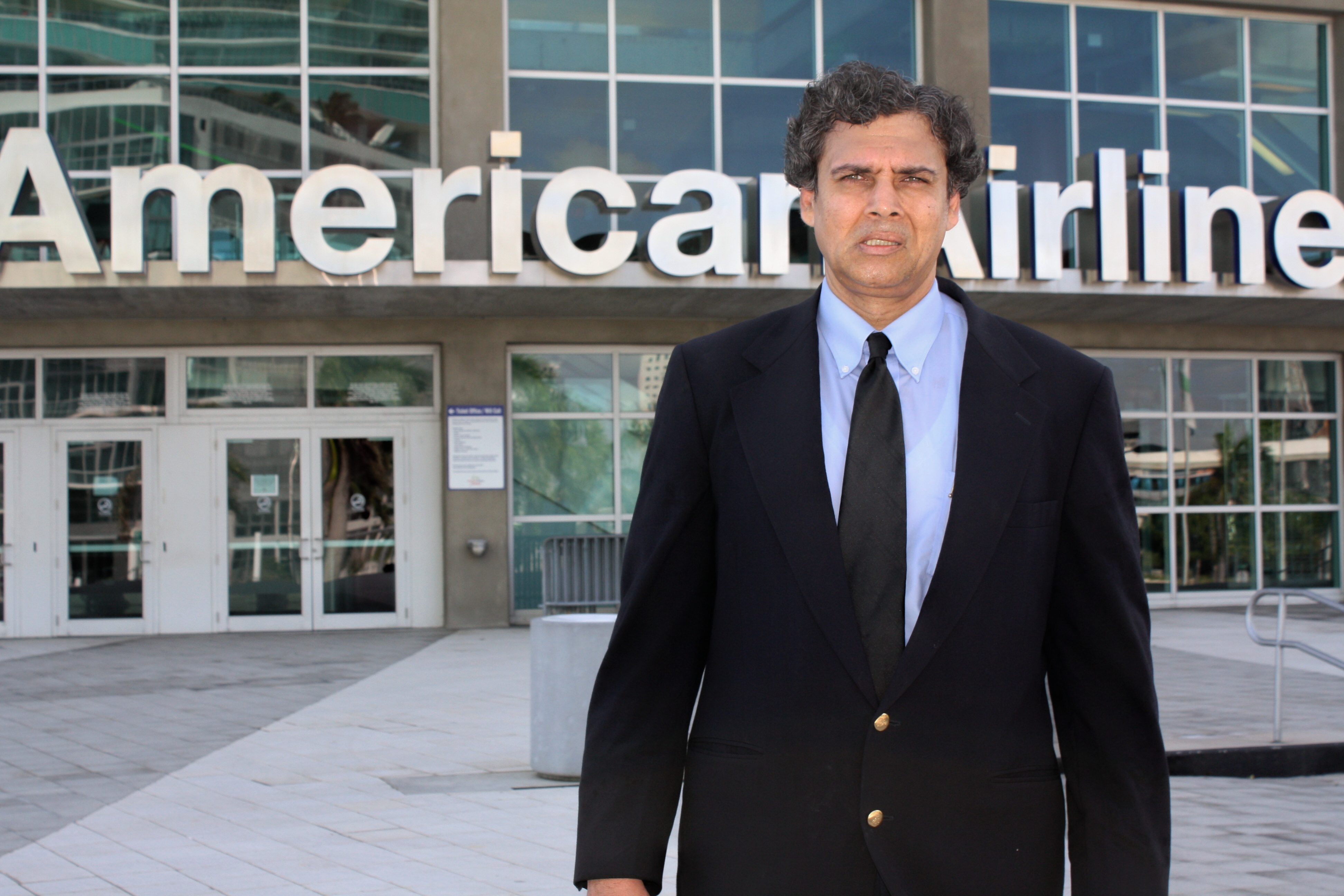  Myself standing at the American Airlines Arena Center, Miami, Florida 