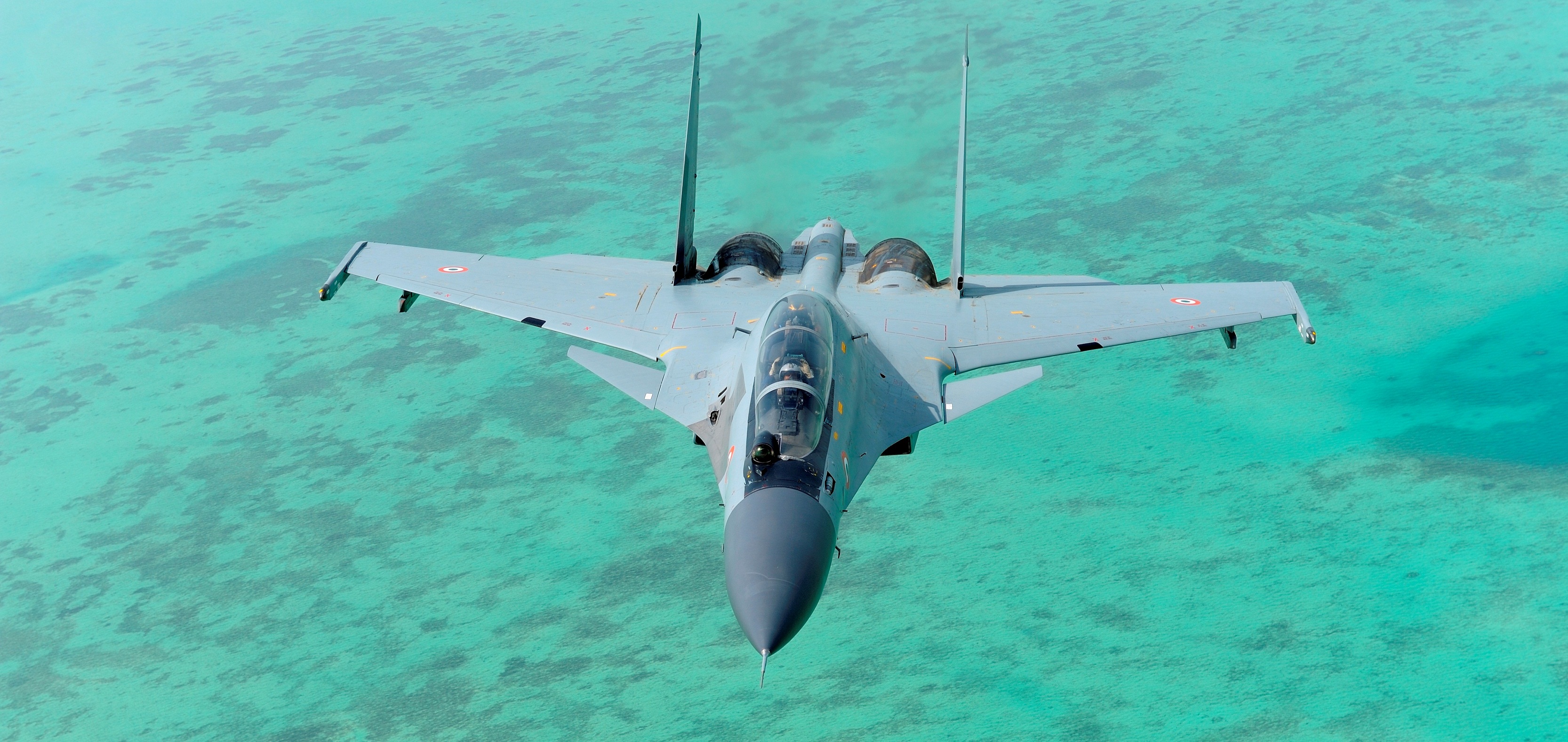 IAF SU-30 MKI over Andaman & Nicobar Islands - India Ocean